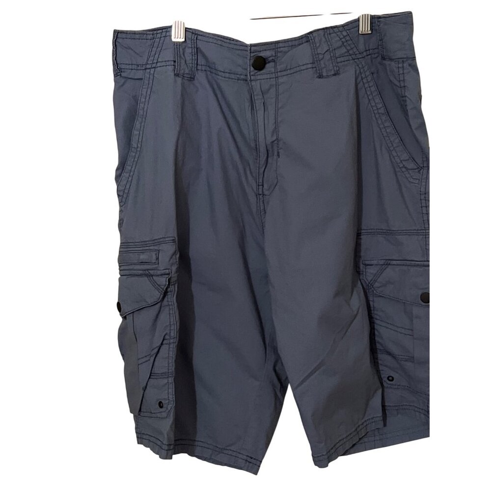 Mens Ripstop Cargo Shorts‎ 34 Iron Co. Hiking Outdoors Gorpcore Cotton Blend